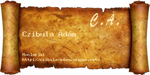Czibula Ádám névjegykártya
